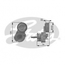 T38433 GATES Натяжной ролик, поликлиновой  ремень