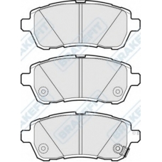 PD3116 APEC Комплект тормозных колодок, дисковый тормоз