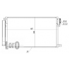 016-016-0033 LORO Конденсатор, кондиционер
