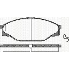8110 13001 TRISCAN Комплект тормозных колодок, дисковый тормоз