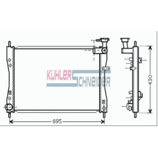 0500221 KUHLER SCHNEIDER Радиатор, охлаждение двигател