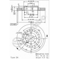 BS 8523 BRECO Тормозной диск