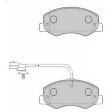 FD7510V NECTO Комплект тормозных колодок, дисковый тормоз