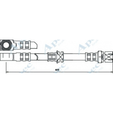 HOS3280 APEC Тормозной шланг