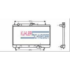 0209701 KUHLER SCHNEIDER Радиатор, охлаждение двигател