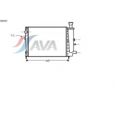 CN2027 AVA Радиатор, охлаждение двигателя