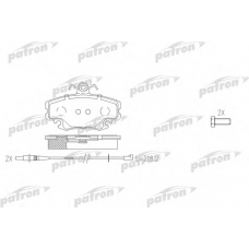 PBP1781 PATRON Комплект тормозных колодок, дисковый тормоз