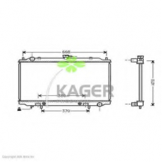 31-1929 KAGER Радиатор, охлаждение двигателя