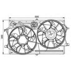 47061 NRF Вентилятор, охлаждение двигателя