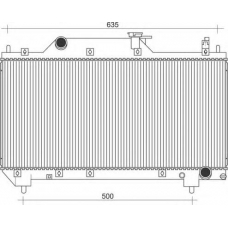 350213116600 MAGNETI MARELLI Радиатор, охлаждение двигателя