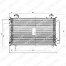 TSP0225570 DELPHI Конденсатор, кондиционер