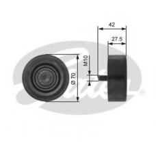 T36206 GATES Паразитный / ведущий ролик, поликлиновой ремень
