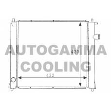 101253 AUTOGAMMA Радиатор, охлаждение двигателя