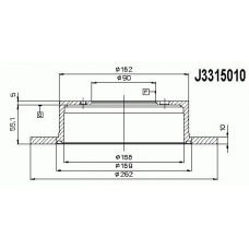 J3315010 NIPPARTS Тормозной диск