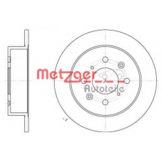 6521.00 METZGER Тормозной диск