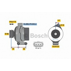 0 986 080 440 BOSCH Генератор