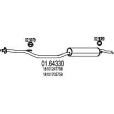 01.64330 MTS Глушитель выхлопных газов конечный