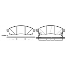 21434.02 ROADHOUSE Комплект тормозных колодок, дисковый тормоз