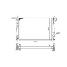 350213386003 MAGNETI MARELLI Радиатор, охлаждение двигателя