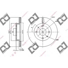 BD2021 DJ PARTS Тормозной диск