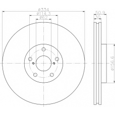 MDC2353R MINTEX Тормозной диск