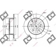 BD2087 DJ PARTS Тормозной диск