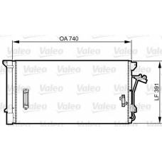 817838 VALEO Конденсатор, кондиционер