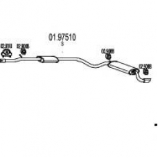 01.97510 MTS Глушитель выхлопных газов конечный