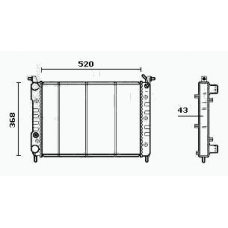 RM0510 EQUAL QUALITY Радиатор, охлаждение двигателя