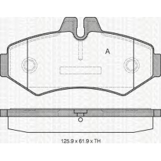 8110 10515 TRIDON Brake pads - rear