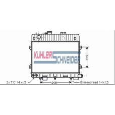 1416101 KUHLER SCHNEIDER Радиатор, охлаждение двигател