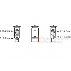37001347 VAN WEZEL Расширительный клапан, кондиционер