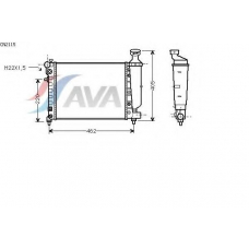 CN2115 AVA Радиатор, охлаждение двигателя