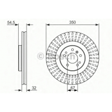 0 986 479 329 BOSCH Тормозной диск