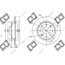 BD1093 DJ PARTS Тормозной диск