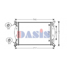 480029N AKS DASIS Радиатор, охлаждение двигателя