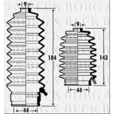 BSG3309 BORG & BECK Пыльник, рулевое управление