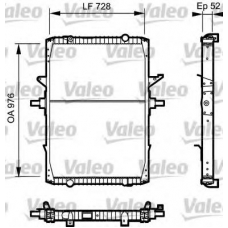 732572 VALEO Радиатор, охлаждение двигателя