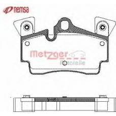 0996.10 METZGER Комплект тормозных колодок, дисковый тормоз