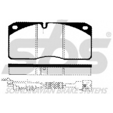1501222360 S.b.s. Комплект тормозных колодок, дисковый тормоз