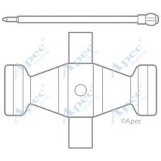 KIT1022 APEC Комплектующие, тормозные колодки