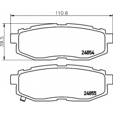 8DB 355 014-341 HELLA PAGID Комплект тормозных колодок, дисковый тормоз