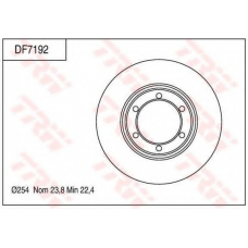 DF7192 TRW Тормозной диск