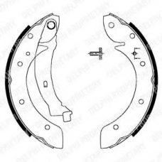LS1720 DELPHI Комплект тормозных колодок