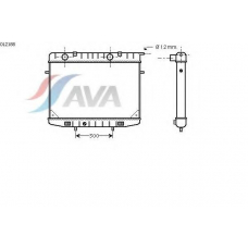 OL2188 AVA Радиатор, охлаждение двигателя