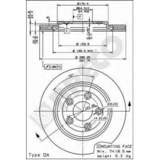 BS 8361 BRECO Тормозной диск