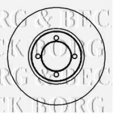 BBD4860 BORG & BECK Тормозной диск