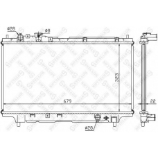 10-25217-SX STELLOX Радиатор, охлаждение двигателя