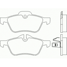 MDK0182 MINTEX Комплект тормозов, дисковый тормозной механизм