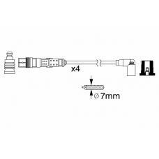 0 986 356 331 BOSCH Комплект проводов зажигания